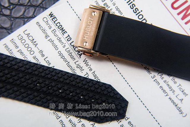 恒寶手錶 恒寶hublot宇舶表 銀色鑽殼電鍍白金 恒寶男士腕表 恒寶高端機械男表  hds1335